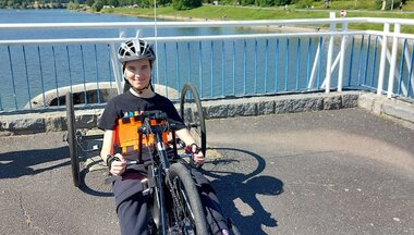 Handbike otestován. Handbike otestován.